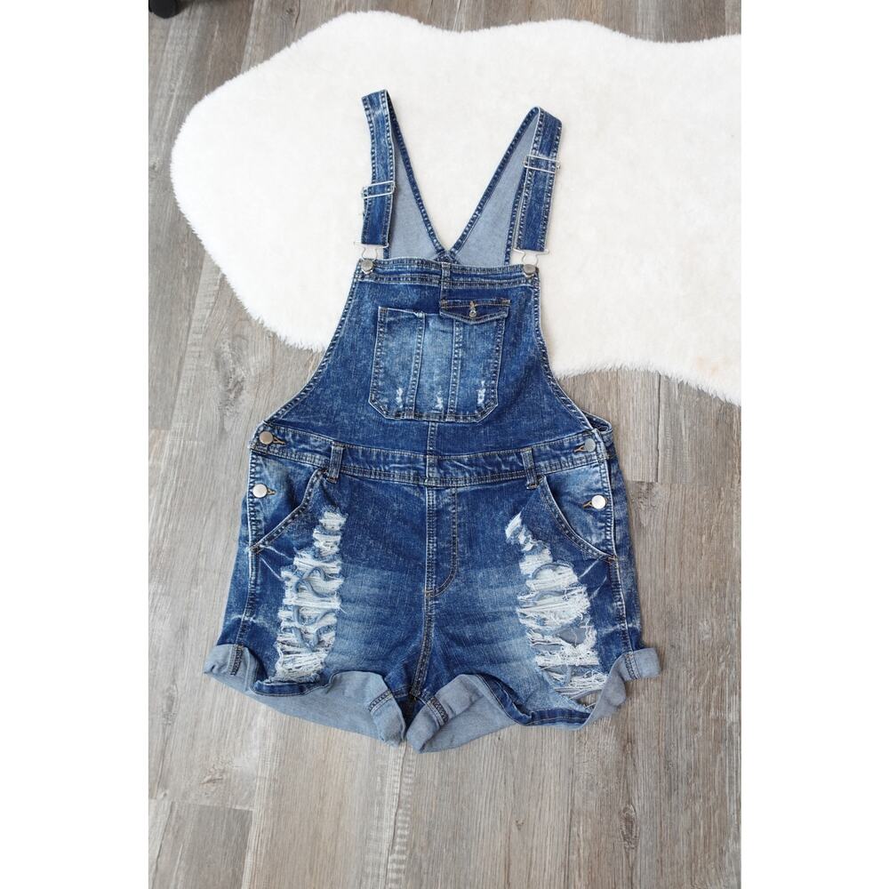 Denim Overalls Women Size XL